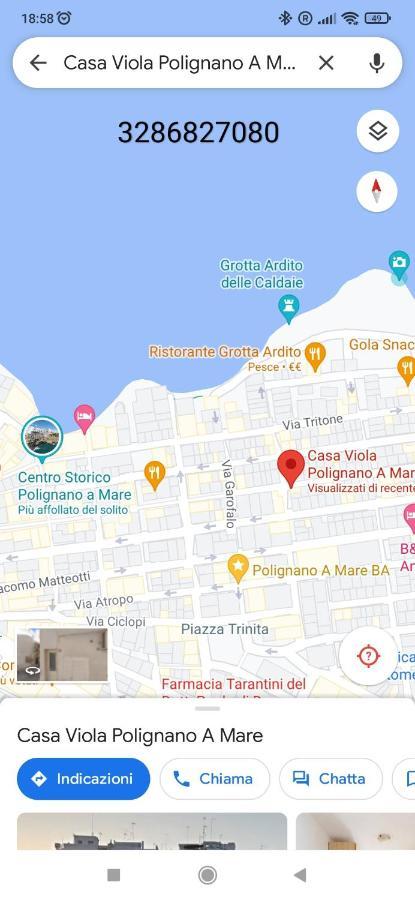 Апартаменти Monolocale Piano Terra Casa Viola- Loc Breve Поліньяно-а-Маре Екстер'єр фото